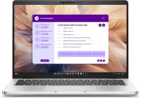 ноутбук Dell Pro 14 Plus PB14250 Core Ultra 7 268V 14,0" FHD+,300nit AG,16 GB LPDDR5,512GB SSD, Intel  Arc graphics,3cell ,Backlit,FPR,Thunderbolt,Linux,1,4kg,2y,KB Eng/Rus,Platin Silver
