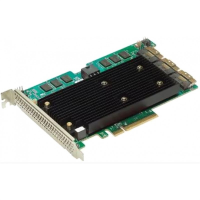 Контроллер Broadcom RAID Controller 9670-24i, PCIe 4.0 x8 LP, Tri-Mode SAS/SATA/NVMe, RAID 0,1,5,6,10,50,60, 24port(3*int SFF8654), 8GB Cache, SAS4124, RTL (следы установки)