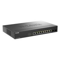 Коммутатор D-Link DGS-1210-10XP/ME/C1A Управляемый L2 коммутатор с 8 портами 10/100/1000Base-T и 2 портами 10GBase-X SFP+ (8 портов PoE 802.3af/at, PoE-бюджет 240 Вт)