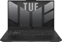 Ноутбук Asus TUF Gaming A17 FA707NUQ-HX040 Ryzen 7 170 16Gb SSD1Tb NVIDIA GeForce RTX4050 6Gb 17.3" IPS FHD (1920x1080) без ОС grey WiFi BT Cam (90NR0QH5-M00240)