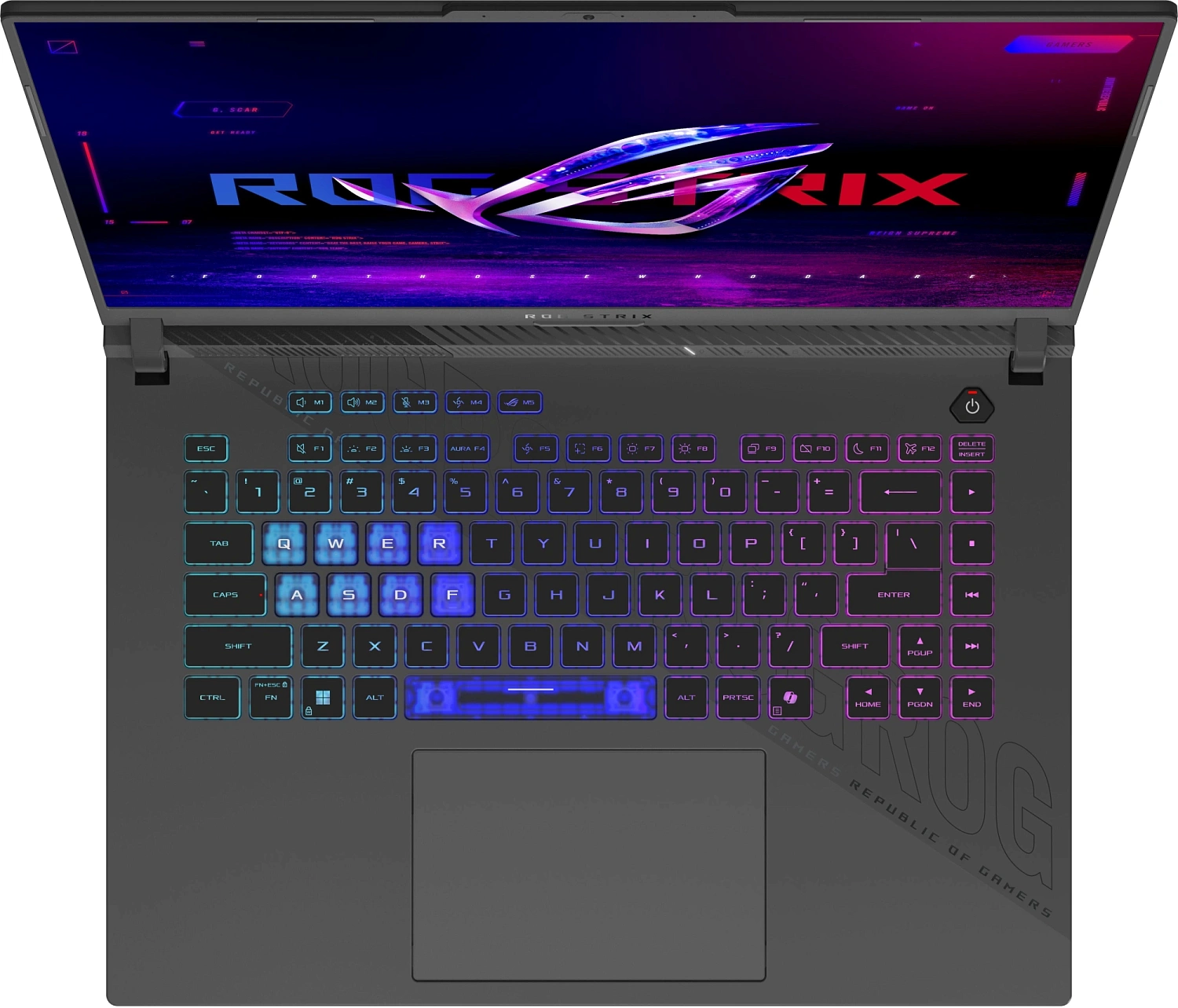 Ноутбук Asus ROG Strix G16 G614PR-RV089 Ryzen 9 8940HX 32Gb SSD1Tb NVIDIA GeForce RTX5070Ti 12Gb 16" IPS WUXGA (1920x1200) без ОС grey WiFi BT Cam (90NR0NJ7-M00620)