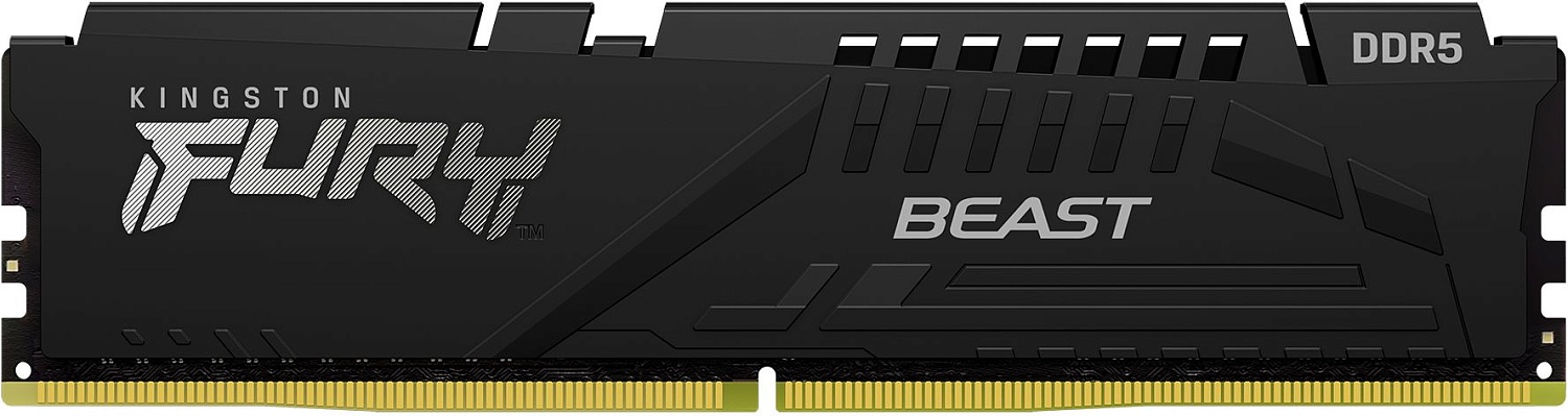 Модуль памяти Kingston 32GB DDR5 5600 DIMM FURY Beast Black XMP Gaming Memory KF556C40BB-32 Non-ECC, CL40, 1.25V, KF556C40BB-32 Non-ECC, CL40, 1.25V, 1RX8 288-pin 16Gbit, RTL (326567)