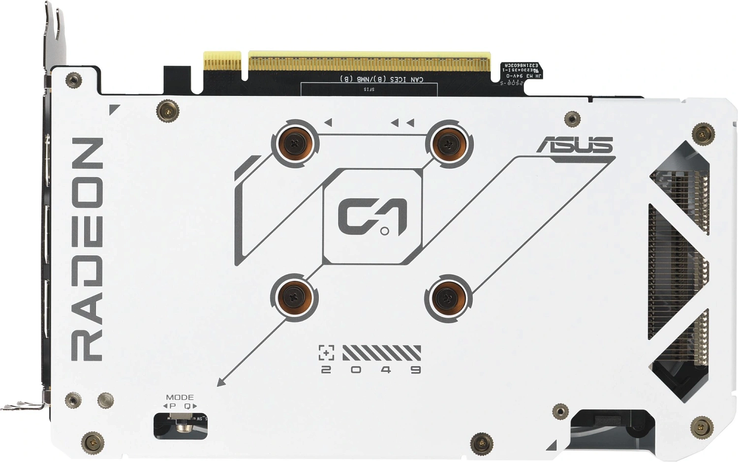 Видеокарта Asus PCI-E 5.0 DUAL-RX9060XT-16G-WHITE AMD Radeon RX 9060XT 16Gb 128bit GDDR6 2550/20000 HDMIx1 DPx2 HDCP Ret