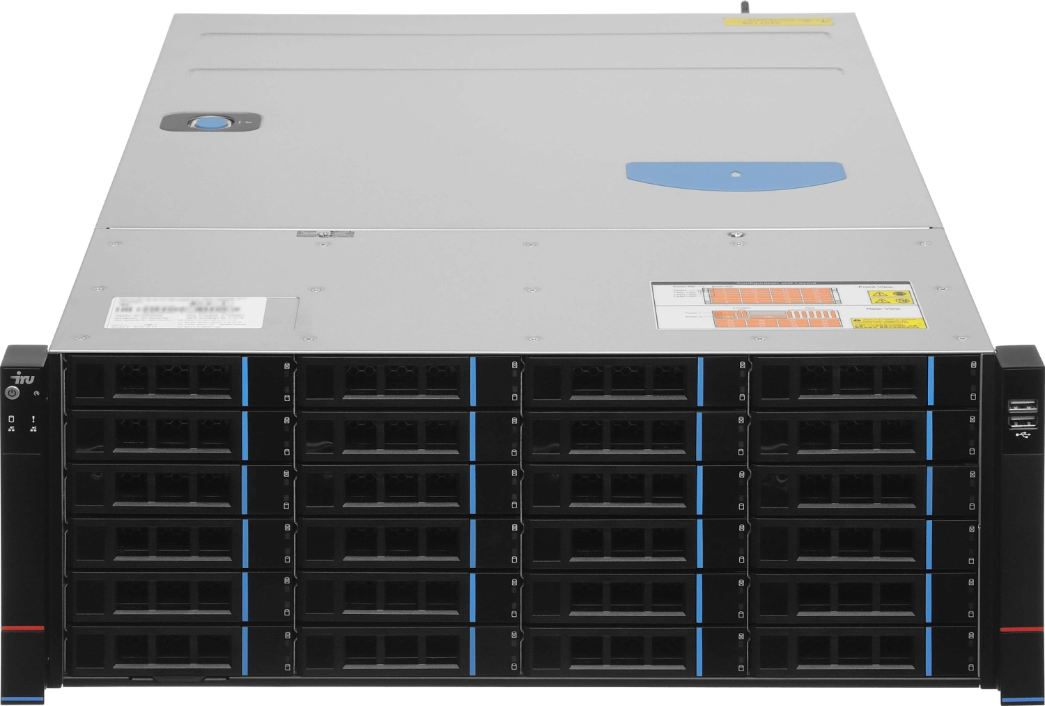 Сервер IRU Rock s4136p 1x6248 2x16Gb 1x500Gb M.2 SSD 9361-16i XL710 2x1600W w/o OS (2158981)