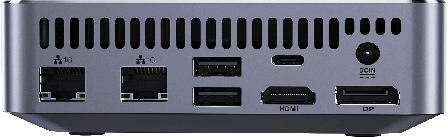 Неттоп Acer Gadget E10 ERBox Ryzen 7 8745HS (3.8) 16Gb SSD512Gb UHDG Windows 11 Pro 2xGbitEth WiFi BT 120W черный (1747236)