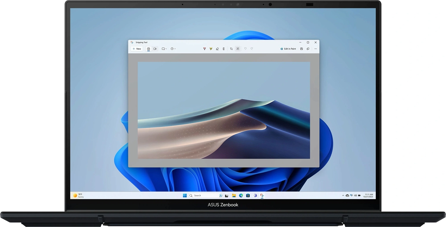 Ноутбук Asus ZenBook Duo UX8406CA-QL345X Core Ultra 7 255H 32Gb SSD1Tb Intel Arc 14" OLED Touch WUXGA (1920x1200) Windows 11 Pro dk.grey WiFi BT Cam Bag (90NB14X1-M00M30)