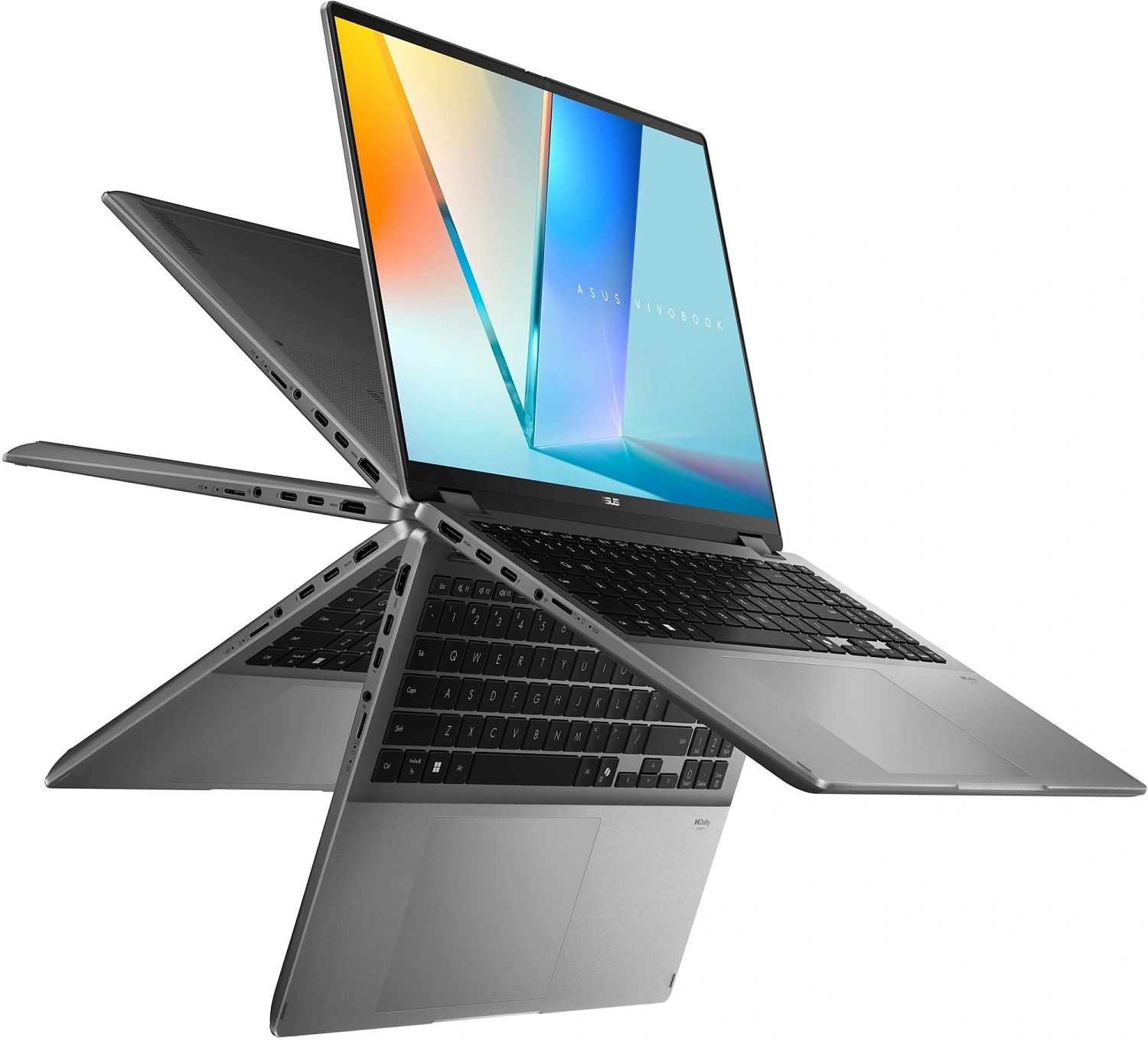 Ноутбук Asus Vivobook 16 Flip TP3607AA-SI086W Core Ultra 7 355 32Gb SSD1Tb Intel Graphics 16" OLED Touch WUXGA (1920x1200) Windows 11 grey WiFi BT Cam (90NB17B1-M005K0)