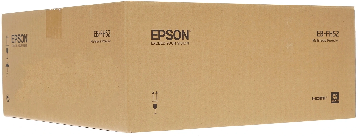 Проектор Epson EB-FH52 LCD 4000Lm (1920x1080) 16000:1 ресурс лампы:5500часов 1xUSB typeA 1xUSB typeB 2xHDMI 3.1кг