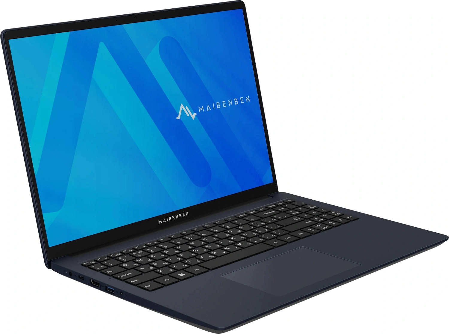 Ноутбук Maibenben M657 Ryzen 7 5825U 16Gb SSD1Tb AMD Radeon Graphics 16" IPS FHD+ (1920x1200) Linux blue WiFi BT Cam 4000mAh (M657FSG0LURE3)