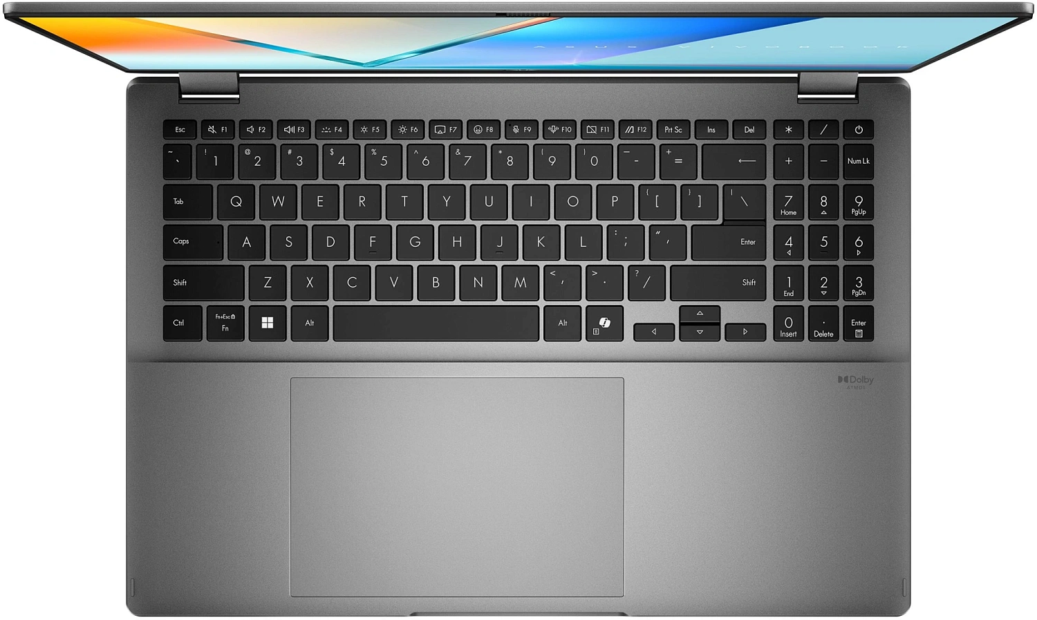 Ноутбук Asus Vivobook 16 Flip TP3607AA-SI086W Core Ultra 7 355 32Gb SSD1Tb Intel Graphics 16" OLED Touch WUXGA (1920x1200) Windows 11 grey WiFi BT Cam (90NB17B1-M005K0)