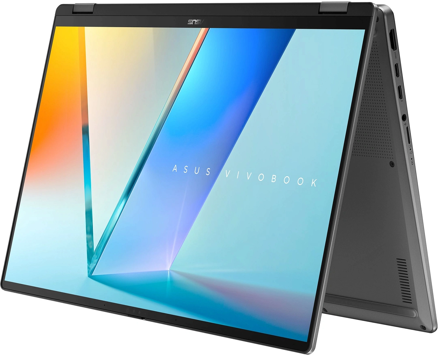 Ноутбук Asus Vivobook 16 Flip TP3607AA-SI086W Core Ultra 7 355 32Gb SSD1Tb Intel Graphics 16" OLED Touch WUXGA (1920x1200) Windows 11 grey WiFi BT Cam (90NB17B1-M005K0)