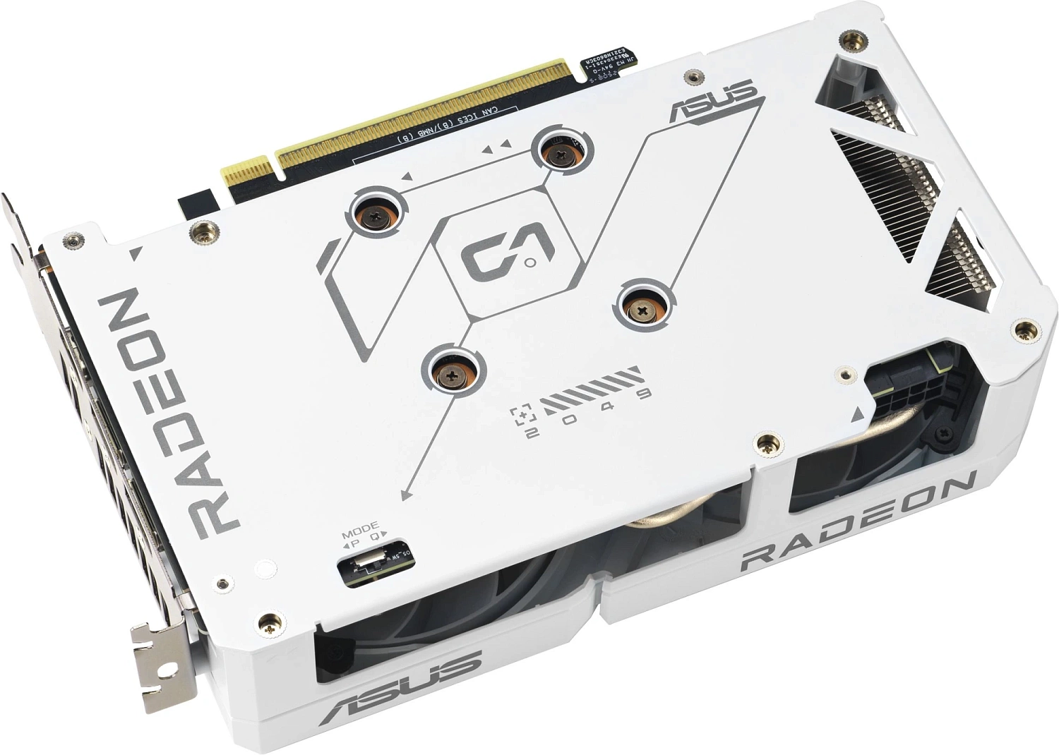 Видеокарта Asus PCI-E 5.0 DUAL-RX9060XT-16G-WHITE AMD Radeon RX 9060XT 16Gb 128bit GDDR6 2550/20000 HDMIx1 DPx2 HDCP Ret