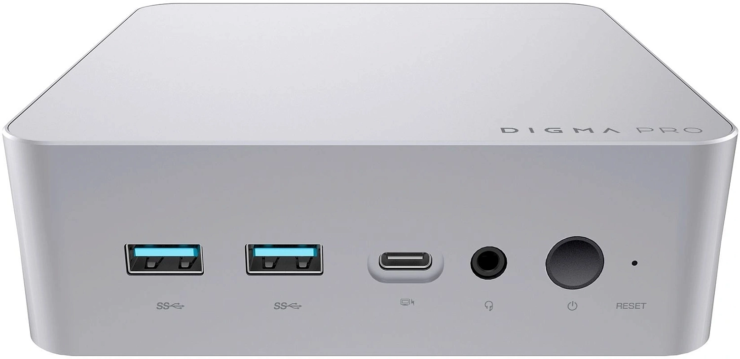 Неттоп Digma Pro Minimax X5 i5 12600H (2.7) 16Gb SSD512Gb UHDG Windows 11 Pro GbitEth WiFi BT 100W серебристый (DPP5-ADXW06)