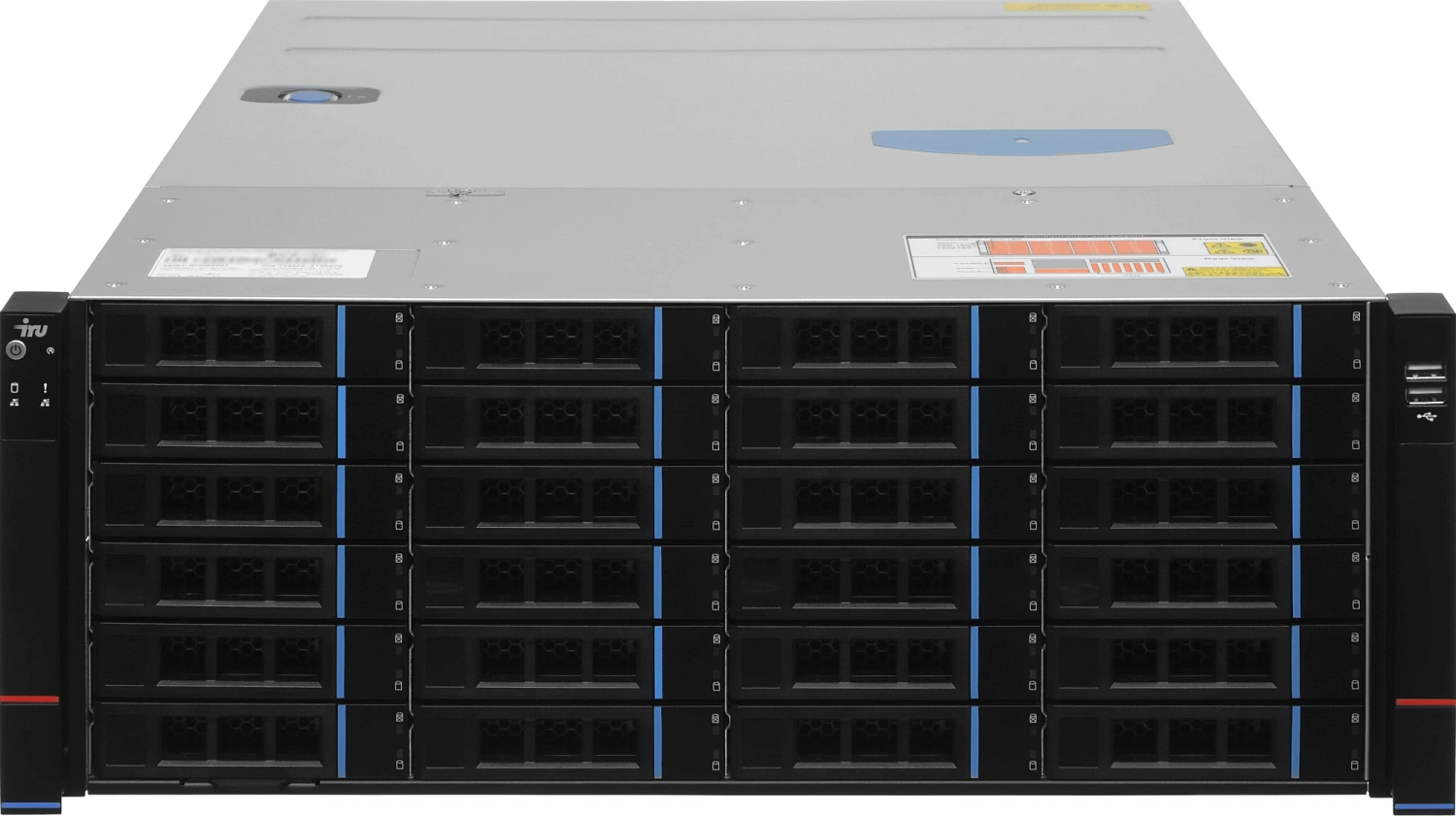 Сервер IRU Rock s4124p 1x6248 2x16Gb 1x500Gb M.2 SSD 9460-8i XL710 2x1600W w/o OS (2158976)