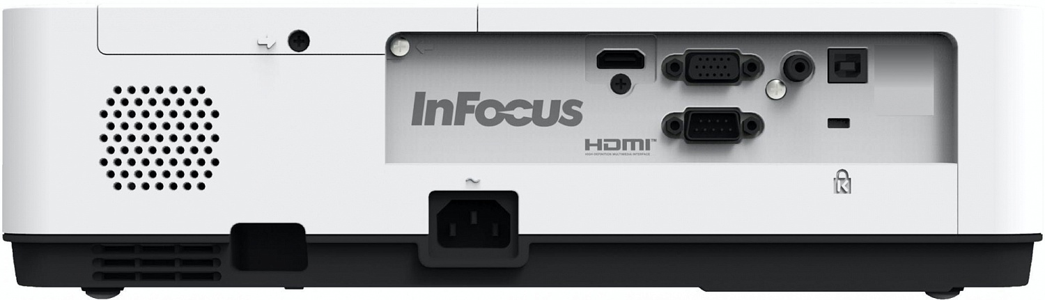 Проектор INFOCUS IN1004 3LCD,3100lm,XGA,1.48~1.78:1,2000:1,(Full3D),3.5mmin,Compositevideo,VGAIN,HDMIIN,USBb,лампа20000ч.(ECOmode),RS232,31дБ,3,1кг