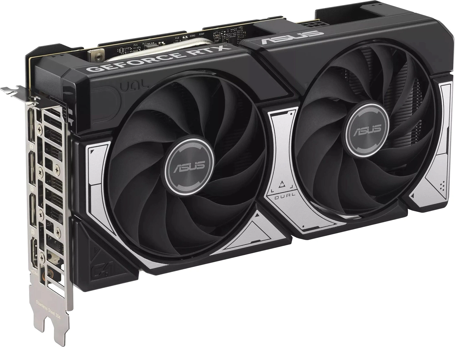 Видеокарта Asus PCI-E 5.0 DUAL-RTX5060TI-8G NVIDIA GeForce RTX 5060TI 8Gb 128bit GDDR7 2572/28000 HDMIx1 DPx3 HDCP Ret