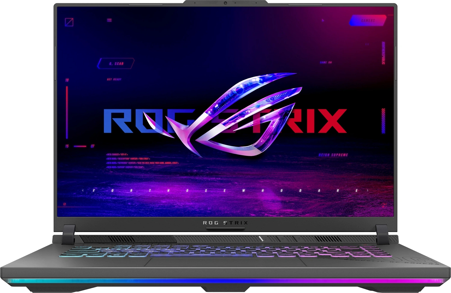 Ноутбук Asus ROG Strix G16 G614PR-RV089 Ryzen 9 8940HX 32Gb SSD1Tb NVIDIA GeForce RTX5070Ti 12Gb 16" IPS WUXGA (1920x1200) без ОС grey WiFi BT Cam (90NR0NJ7-M00620)