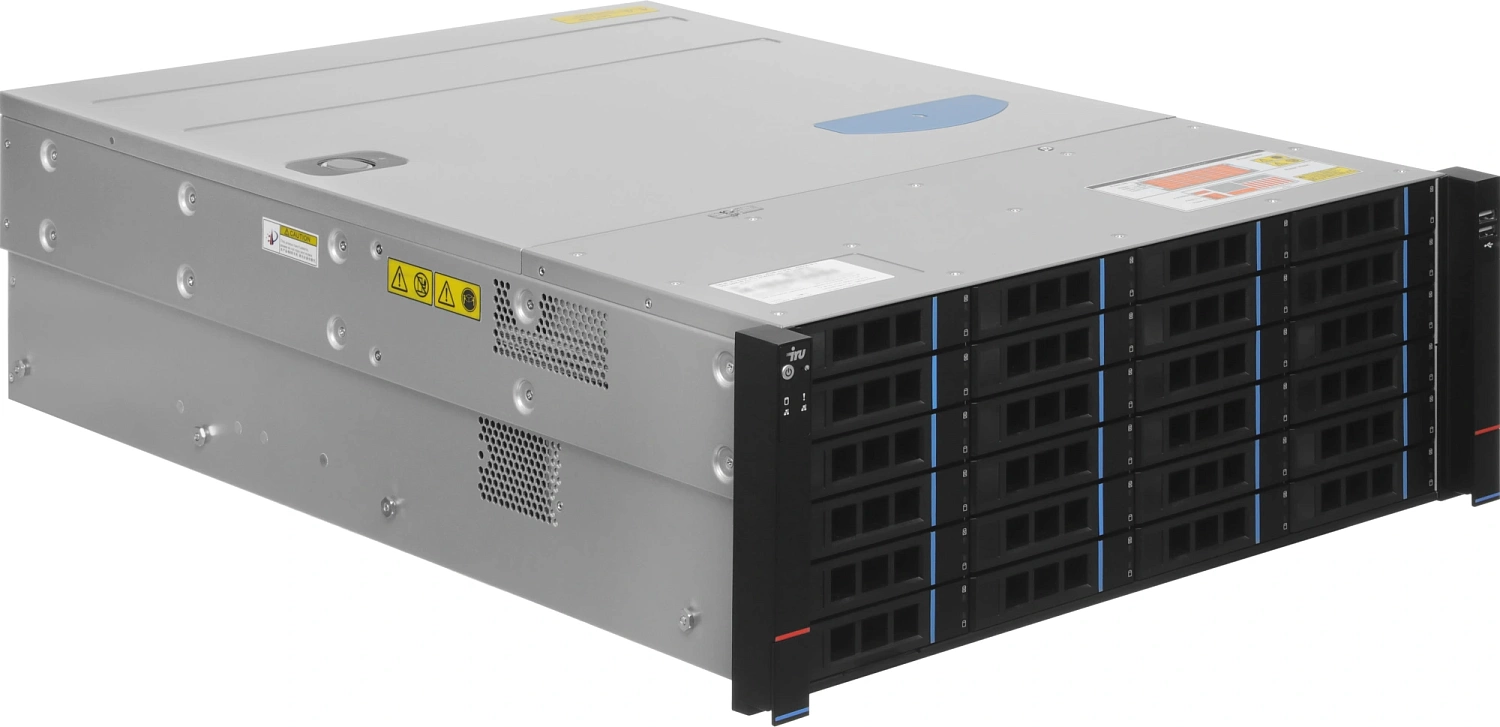 Сервер IRU Rock s4124p 1x6248 2x16Gb 1x500Gb M.2 SSD 9460-8i XL710 2x1600W w/o OS (2158976)