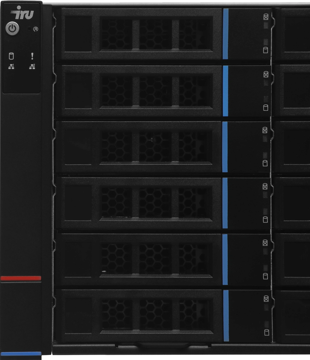 Сервер IRU Rock s4124p 1x6248 2x16Gb 1x500Gb M.2 SSD 9460-8i XL710 2x1600W w/o OS (2158976)