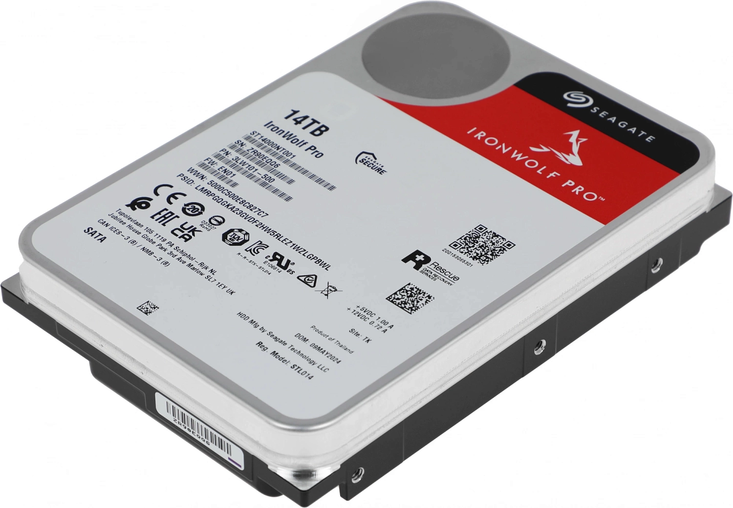 Жесткий диск Seagate SATA-III 14TB ST14000NT001 NAS Ironwolf Pro 512E (7200rpm) 256Mb 3.5"