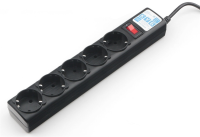 Сетевой фильтр PowerCube Ф-удлинитель, PC 3м 5р, черн.граф. 10А, SPG5-C3