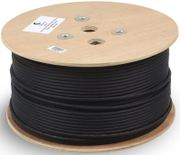 Кабель информационный Cabeus UTP-4P-Cat.5e-SOLID-OUT-LSZH-UV UTP-4P-CAT.5E-SOLID-OUT-LSZH-U кат.5E UTP 4 пары LSZH универсальный 305м черный