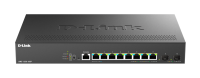 Коммутатор D-Link Управляемый L2 PoE-коммутатор, 8x2.5GBase-T PoE, 2x10GBase-X SFP+, PoE-бюджет 240 Вт, защита от статического электричества до 6 кВ, CLI, консольный порт RJ-45