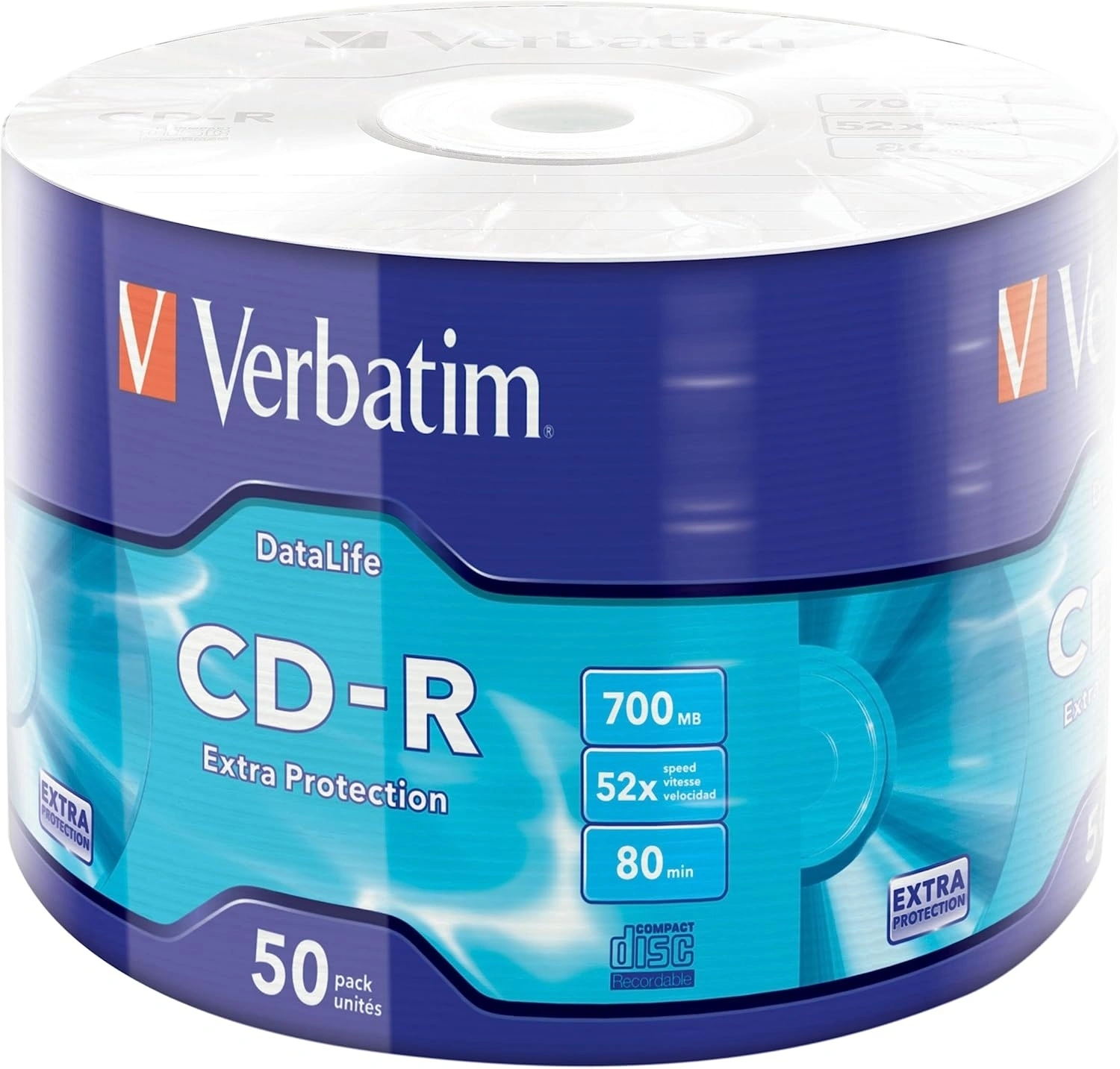 Диск CD-R Verbatim 700Mb 52x bulk (50шт) (43787) Диск CD-R Verbatim 700Mb 52x bulk (50шт) (43787)