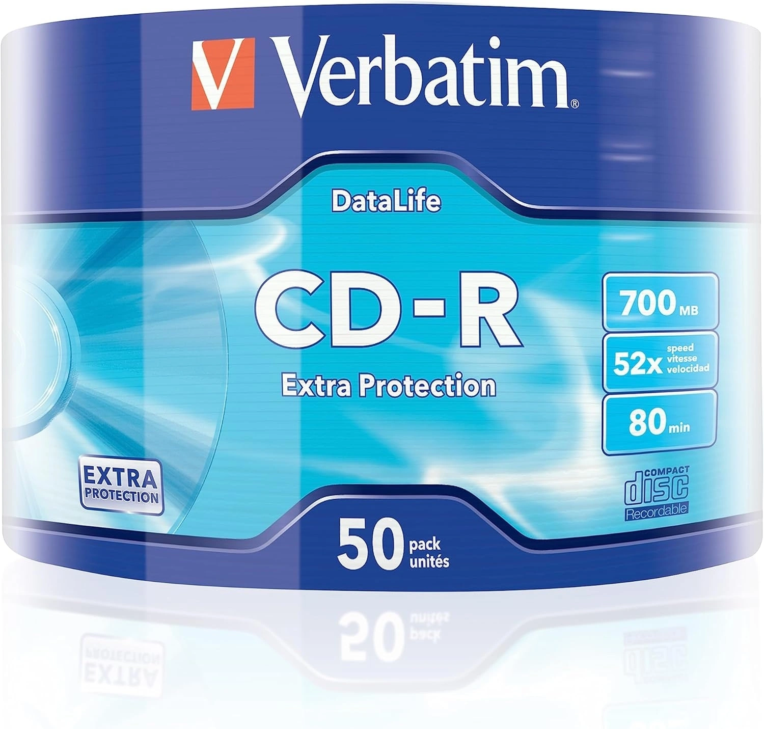 Диск CD-R Verbatim 700Mb 52x bulk (50шт) (43787) Диск CD-R Verbatim 700Mb 52x bulk (50шт) (43787)