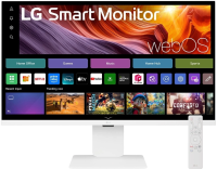 Монитор LG 31.5" UltraFine 32U830SA-W белый IPS LED 5ms 16:9 HDMI M/M матовая HAS Piv 1200:1 400cd 178гр/178гр 3840x2160 60Hz 4K USB 7.7кг