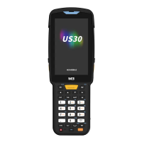 Терминал сбора данных M3 Mobile US30W A13.0, GMS, WVGA, Wi-Fi 6, SE4770 2D (SS), 16MP Rear Camera, BT5.3, NFC(HF), 4G/64G, 30K , 6700mAh Battery, Hand Strap, Bullet Proof Film