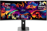 Монитор 34" MSI MPG 341CQR QD-OLED X36 QD-OLED, 3440x1440, 360Hz, 0,03ms, 300сd/m, 1500000:1, HDR10 | 2xHDMI(2.1), DP(2.1a), Type-C(PD-98W), 2xUSB2.0 | HAS, Swivel, InPSU, Vesa 100, Black