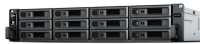 Система хранения данных Synology 2U/12bay QC 3,35GhzCPU/8Gb(32)/RAID0,1,10,5,6/upto 24HDD (1xRX1223RP)/2xUSB3.2/1xMini-SAS/2xGigEth/2x10Geth/1xExpslot/iSCSI/1YW/no rail (существенное повреждение коробки)