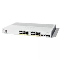 Коммутатор CISCO Catalyst 1200 24x10/100/1000 RJ-45 PoE+, 4x10G SFP+ uplinks, PoE+ 195W, Rack Mounting kit, Fanless, C1200-24P-4X