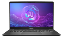 Ноутбук MSI Modern A14 AI+ F3HMG AMD Ryzen AI 5 330 14" FHD (1920*1080),IPS,DDR5 16GB (8GB*2),512GB SSD AMD Radeon Graphics,backlight,46.8Wh,1.5kg,1y,Dos,Platinum Gray