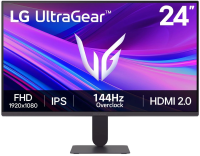 Монитор LG 23.8" UltraGear 24G411A-B черный IPS LED 5ms 16:9 HDMI матовая 1500:1 250cd 178гр/178гр 1920x1080 144Hz DP FHD 3.3кг