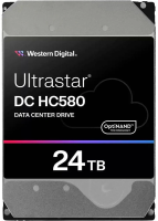 Жесткий диск WD SATA-III 24TB 0F65101 WUH722424ALE604 Ultrastar DC HC580 4KN (7200rpm) 512Mb 3.5"