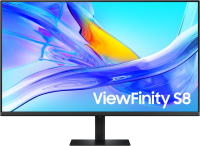 Монитор 37" SAMSUNG S37D802UAI ViewFinity S8 S80UD UHD Black (VA, 3840x2160, HDMI+DP, Type C, USB Hub, LAN, 5 ms, 178°/178°, 350 cd/m, 3000:1, 60Hz, HAS)