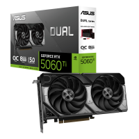 Видеокарта ASUS RTX5060Ti DUAL OC 8GB GDDR7 128bit 3xDP HDMI 2FAN RTL [DUAL-RTX5060TI-O8G]