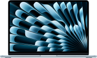 Ноутбук Apple MacBook Air A3240 M4 10 core 16Gb SSD256Gb/8 core GPU 13.6" Liquid Retina (2560x1664) macOS lt.blue WiFi BT Cam (Z1H70002S(MC6T4))