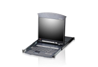 Квм консоль ATEN 8P CAT-5 HIGH DENSITY DUAL RAIL LCD KVM.