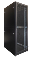 Шкаф ЦМО Шкаф серверный напольный 48U (800  1000) двойные перфорированные двери 2 шт., чёрный