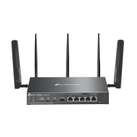Маршрутизатор TP-Link ER706WP-4G, Omada 4G+ Cat6 AX3000 Wi-Fi 6 Gigabit VPN Gateway with 4-Port PoE+