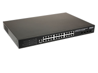 Промышленный PoE коммутатор Gigabit Ethernet OSNOVO SW-24G4X-1L-I Промышленный управляемый L3 PoE коммутатор на 24xGE RJ-45 c PoE + 4х10G SFP+ порта. Порты: 2 x GE (10/100/1000 Base-T) с PoE (до 90W, A+B) + 22 x GE (10/100/1000 Base-T) с поддерж