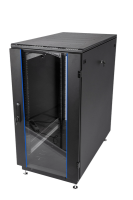 Шкаф ЦМО Шкаф телекоммуникационный напольный 30U (600  1000) дверь стекло, чёрный