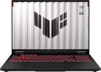 Ноутбук Asus TUF Gaming A16 FA608PP-QT006 Ryzen 9 8940HX 16Gb SSD512Gb NVIDIA GeForce RTX 5070 8Gb 16" IPS WQXGA (2560x1600) без ОС grey WiFi BT Cam (90NR0MD1-M00A50)
