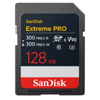 Карта памяти SanDisk Extreme PRO 128GB SDXC Memory Card up to 300MB/s, UHS-II, Class 10, U3, V90