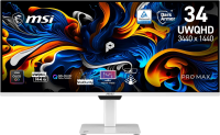 Монитор MSI 34" Max MAX 341QPXW14G белый QD OLED LED 21:9 HDMI полуматовая HAS 250cd 178гр/178гр 3440x1440 144Hz DP UW USB 8.9кг