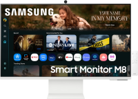 Монитор Samsung 32" S32FM803UIXCI белый VA LED 4ms 16:9 HDMI M/M матовая HAS Piv 3000:1 400cd 178гр/178гр 3840x2160 60Hz 4K USB 7кг