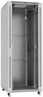 Шкаф коммутационный Cabeus (SH-05C-42U80/80) напольный 42U 800x800мм пер.дв.стекл металл 800кг RAL 7035 700мм 2055мм IP20 сталь